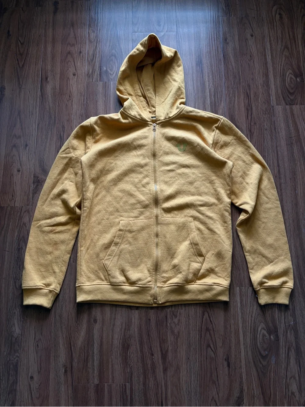Women’s Mustard Yellow Full-Zip Hoodie Sweater - True Religion
